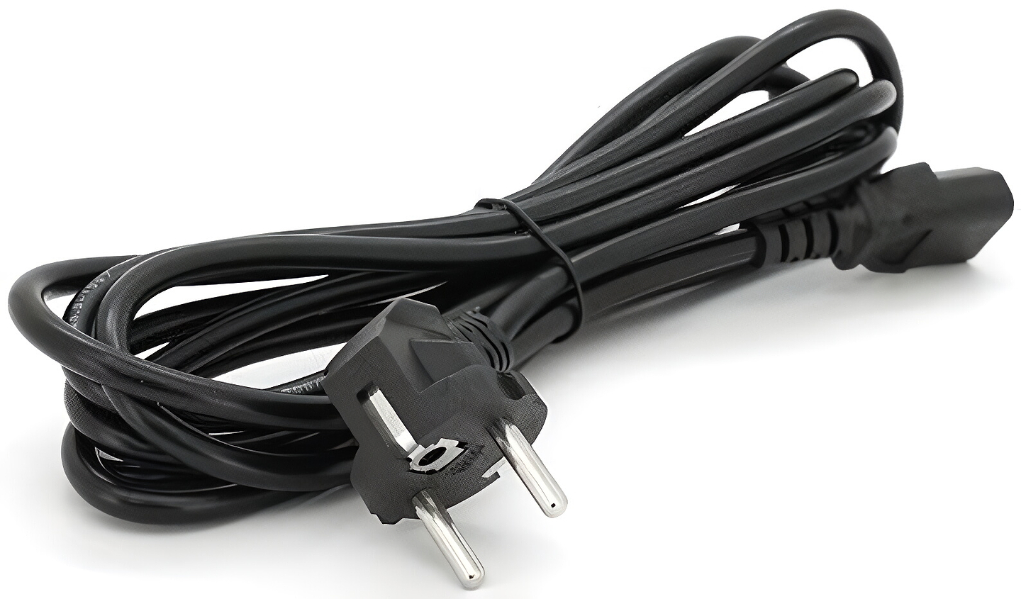 Кабель живлення Voltronic Schuko PC-186 CEE7/7-C13, 3 м (CEE7/7-C13-CCA18/1.5)