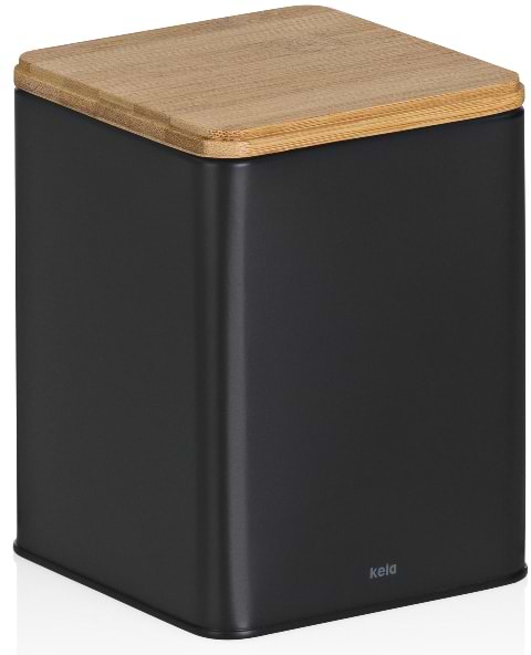 Фото - Емкость для сыпучих Kela Kiril 1.4 л Black (17888)