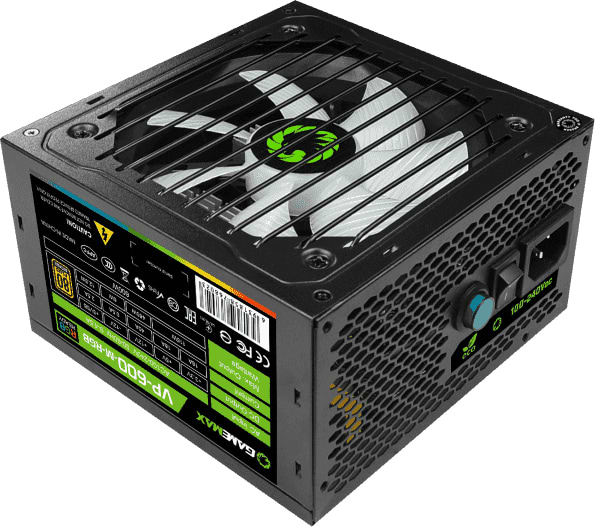 Фото - Блок питания для ПК Gamemax ATX 600W,RGB,APFC, 12см вент,80+ (VP-600-M-RGB)