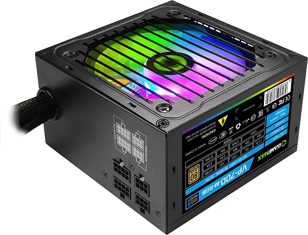 Фото - Блок питания для ПК Gamemax ATX 700W,RGB,modular, APFC, 12см,80+ (VP-700-M-RGB)