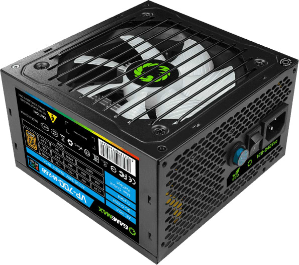 Фото - Блок питания для ПК Gamemax ATX 700W,RGB,modular, APFC, 12см,80+ (VP-700-M-RGB)