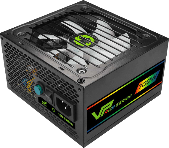 Фото - Блок питания для ПК Gamemax ATX 700W,RGB,modular, APFC, 12см,80+ (VP-700-M-RGB)