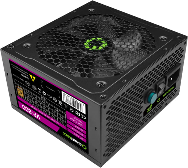 Блок живлення для ПК Gamemax ATX 800W, box, APFC, 12см,80+ (VP-800) - Фото 1