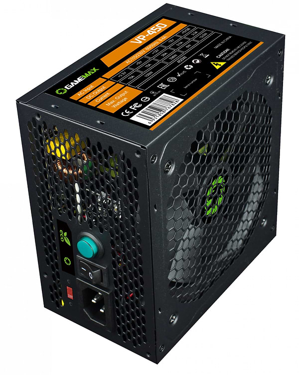 Фото - Блок живлення для ПК Gamemax ATX 450W 12 см 80+ (VP-450)