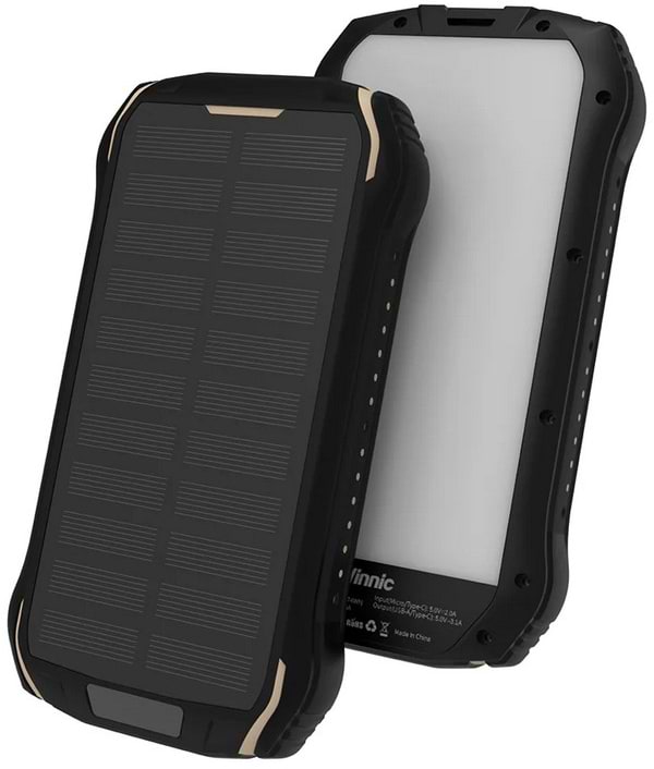 Батарея мобільна Vinnic SACA PEAK Solar 20000 mAh 15W (VPSPB-FL20) - Фото 1