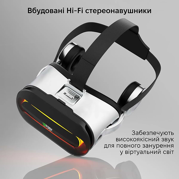 Фото - Очки виртуальной реальности VR Park для смартфонов VR с джостиком Terios T3 white
