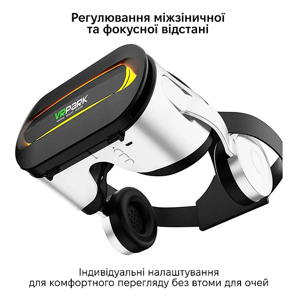 Фото - Очки виртуальной реальности VR Park для смартфонов VR с джостиком Terios T3 white