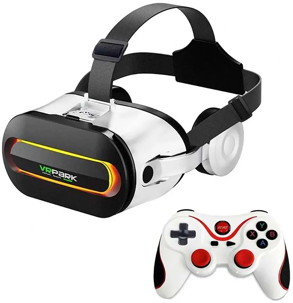 Фото - Очки виртуальной реальности VR Park для смартфонов VR с джостиком Terios T3 white Фото - Очки виртуальной реальности VR Park для смартфонов VR с джостиком Terios T3 white