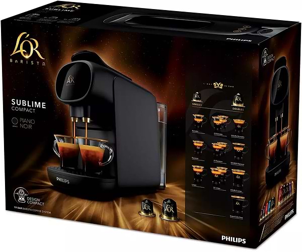 Фото - Уценка - Кофеварка капсульная Philips L'OR BARISTA Sublime (LM9012/60) + дегустационный сет кофе в капсулах L'OR (50 капсул) (8711000683965)