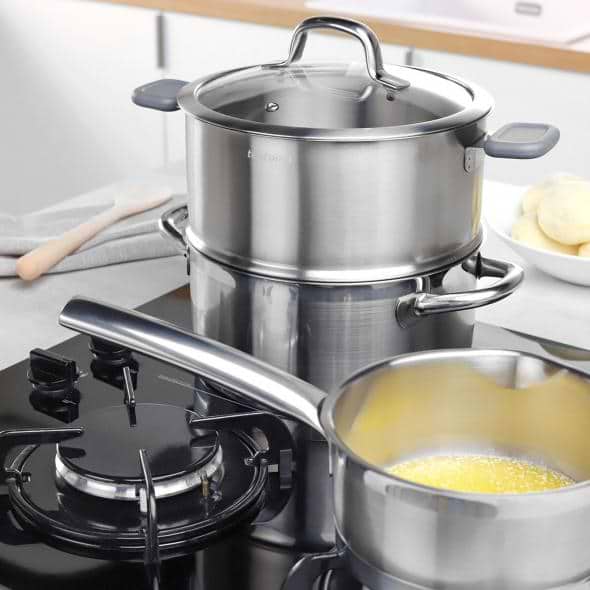 Фото - Ємність для приготування на пару tescoma GrandCHEF 20/22 см (428576)