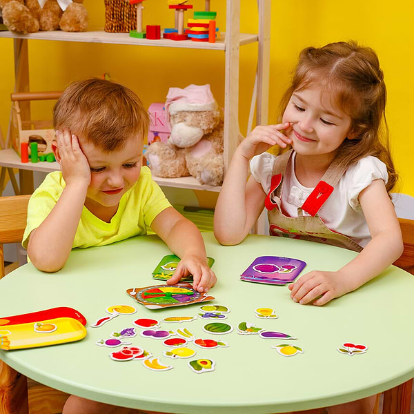 Фото - Настільна гра розвиваюча (3-4 роки) Vladi Toys сортер "Смачний урожай", укр (VT1804-41)