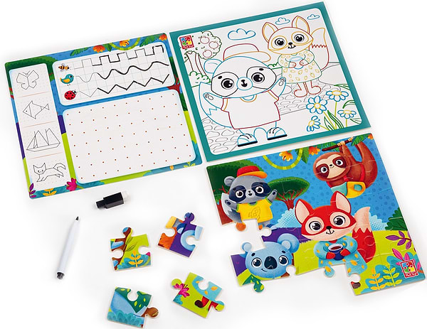 Фото - Настольная игра (3-4 года) Vladi Toys "Набор 4в1. Зоопарк" (укр) (VT2002-02)