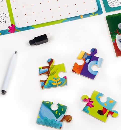 Фото - Настольная игра (3-4 года) Vladi Toys "Набор 4в1. Зоопарк" (укр) (VT2002-02)