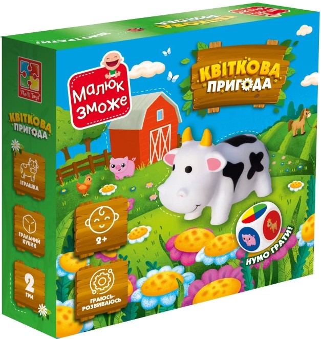 Настільна гра (3-4 роки) Vladi Toys "Квіткова пригода" (укр) (VT2100-20)
