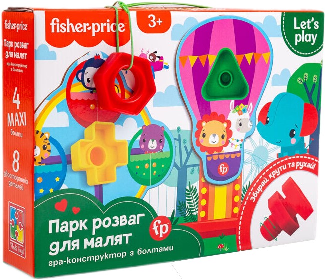 Настільна гра розвиваюча (3-4 роки) Vladi Toys "Fisher-Price. Парк розваг для малят" (укр) (VT2905-21) - Фото 1