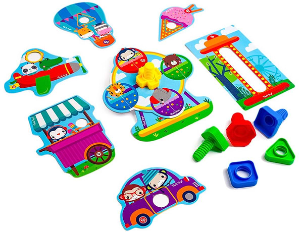 Фото - Настольная игра (3-4 года) Vladi Toys "Fisher-Price. Парк развлечений для малышей" (укр) (VT2905-21)