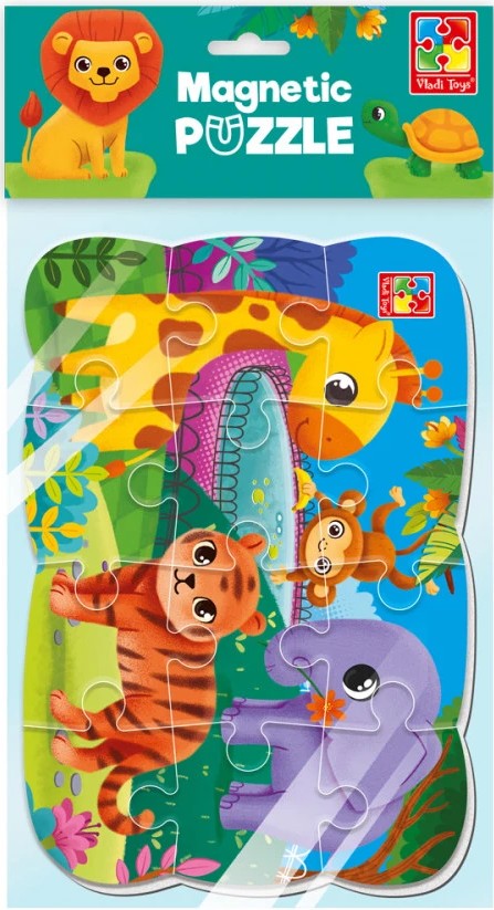 Пазли магнітні (до 2 років) Vladi Toys "Зоопарк" (укр)  (VT3205-90) - Фото 1
