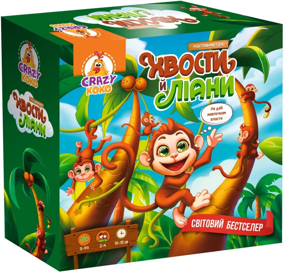 Настільна гра (5-7 років) Vladi Toys Хвости й ліани (VT8055-39)