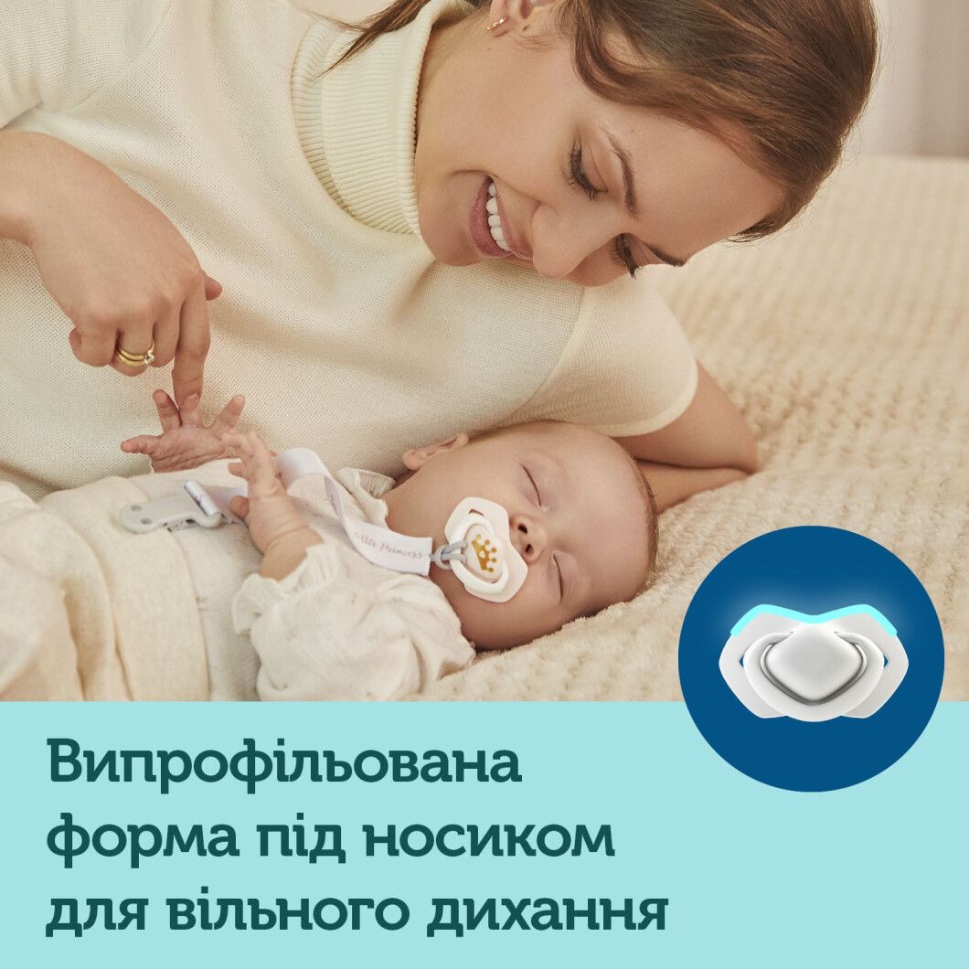 Фото - Симметричная пустышка Canpol babies 0-6 мес ROYAL BABY 2 шт. - розовая (22/650_pin)