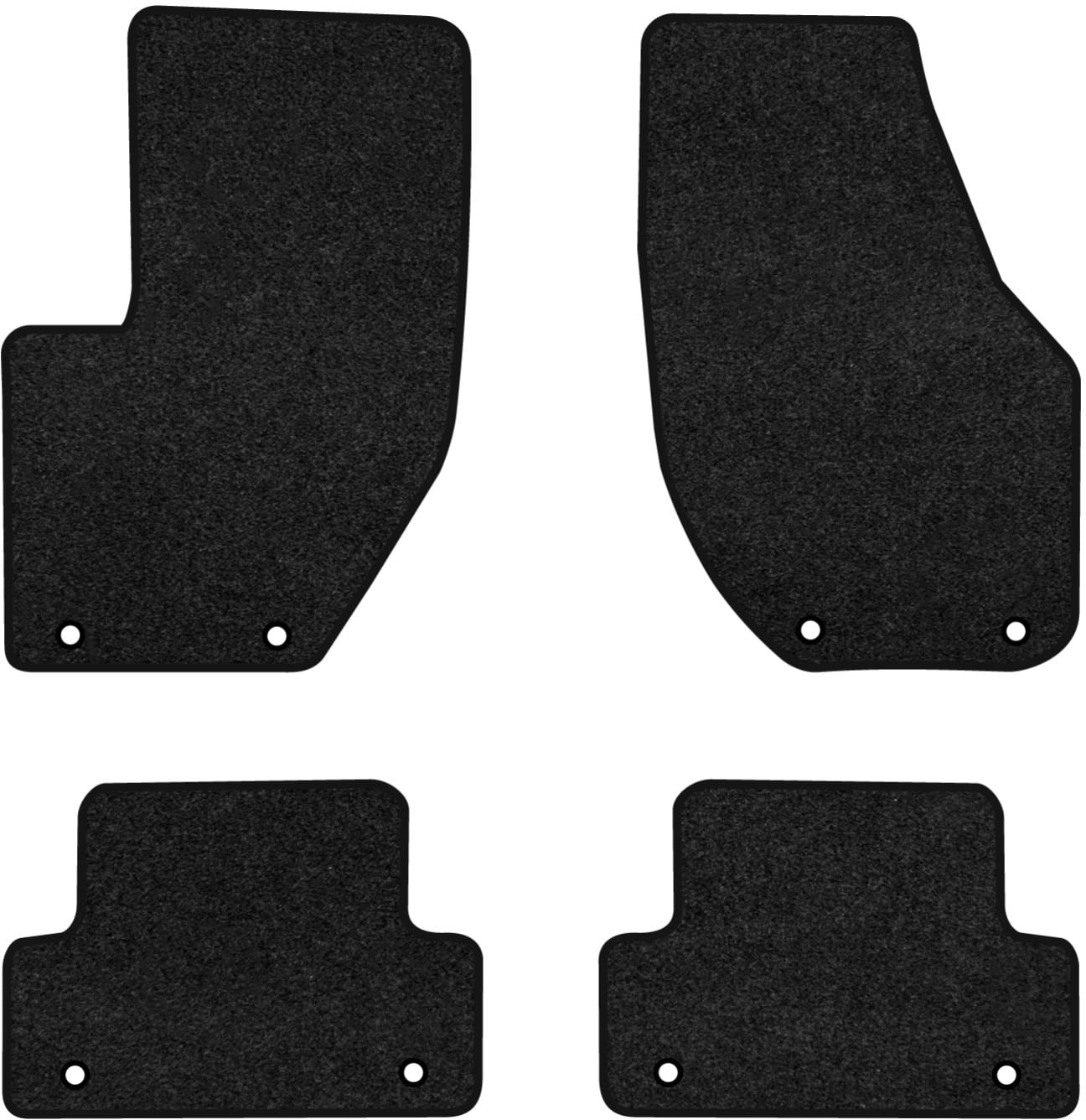 Коврики ворсовые в салон авто EVAtech Premium для Volvo V40 2012-2019 1 поколение Htb EU черный кант (VV11016PG4VL8VPB)