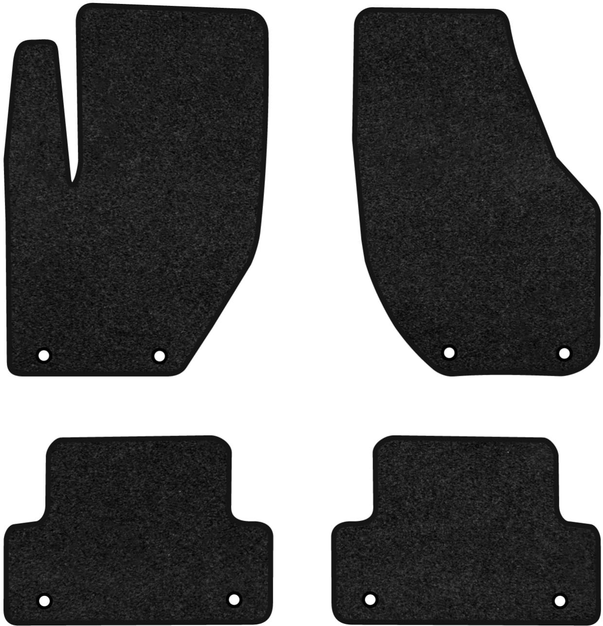 Коврики ворсовые в салон авто EVAtech Premium для Volvo V40 2012-2019 1 поколение Htb EU черный кант (VV11016PV4VL8VPB)