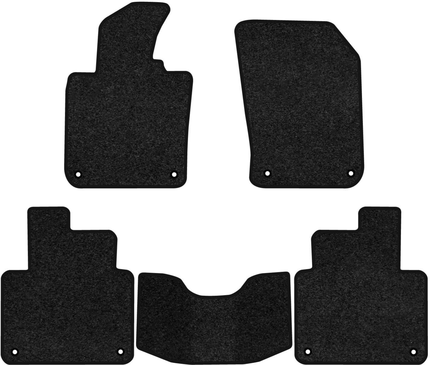 Коврики ворсовые в салон авто EVAtech Premium для Volvo S90 2016 2 поколение Sedan EU черный кант (VV13221CG5VL8VPB)