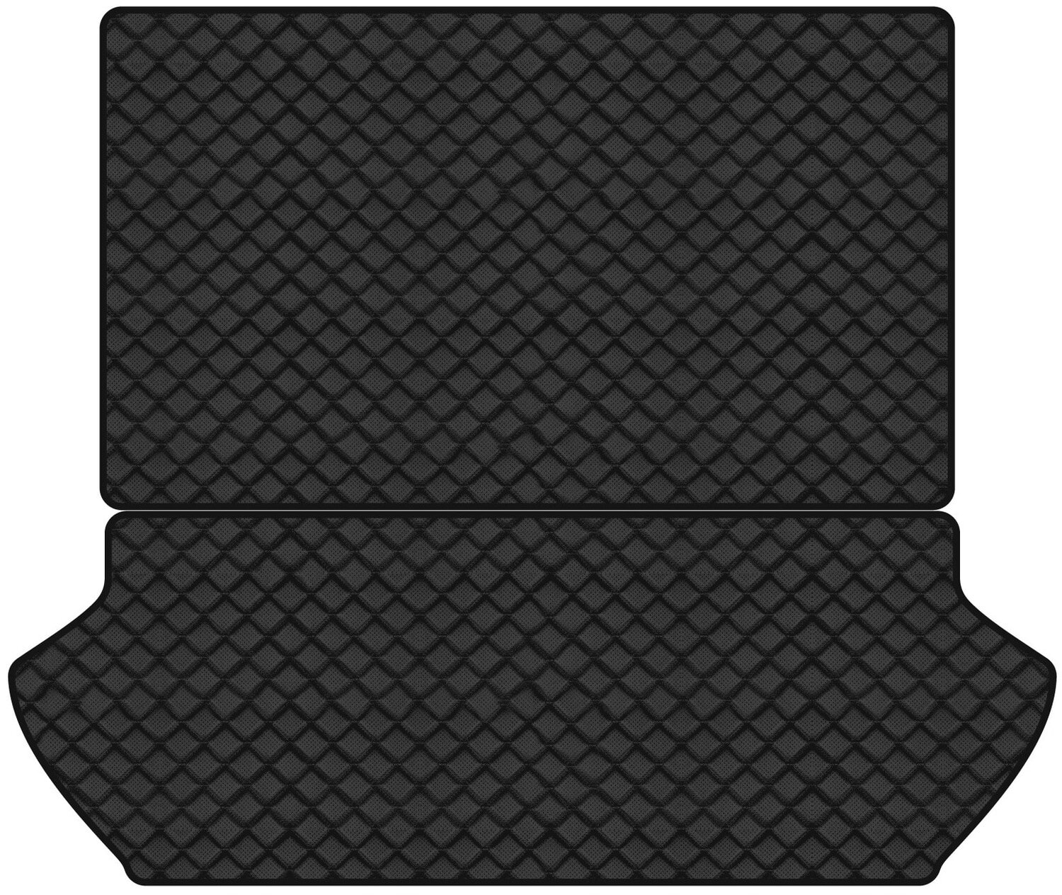 Коврик из экокожи в багажник авто EVAtech для XC90 Volvo 2002-2014 1 поколение SUV EU (VV1587BG2BBB)