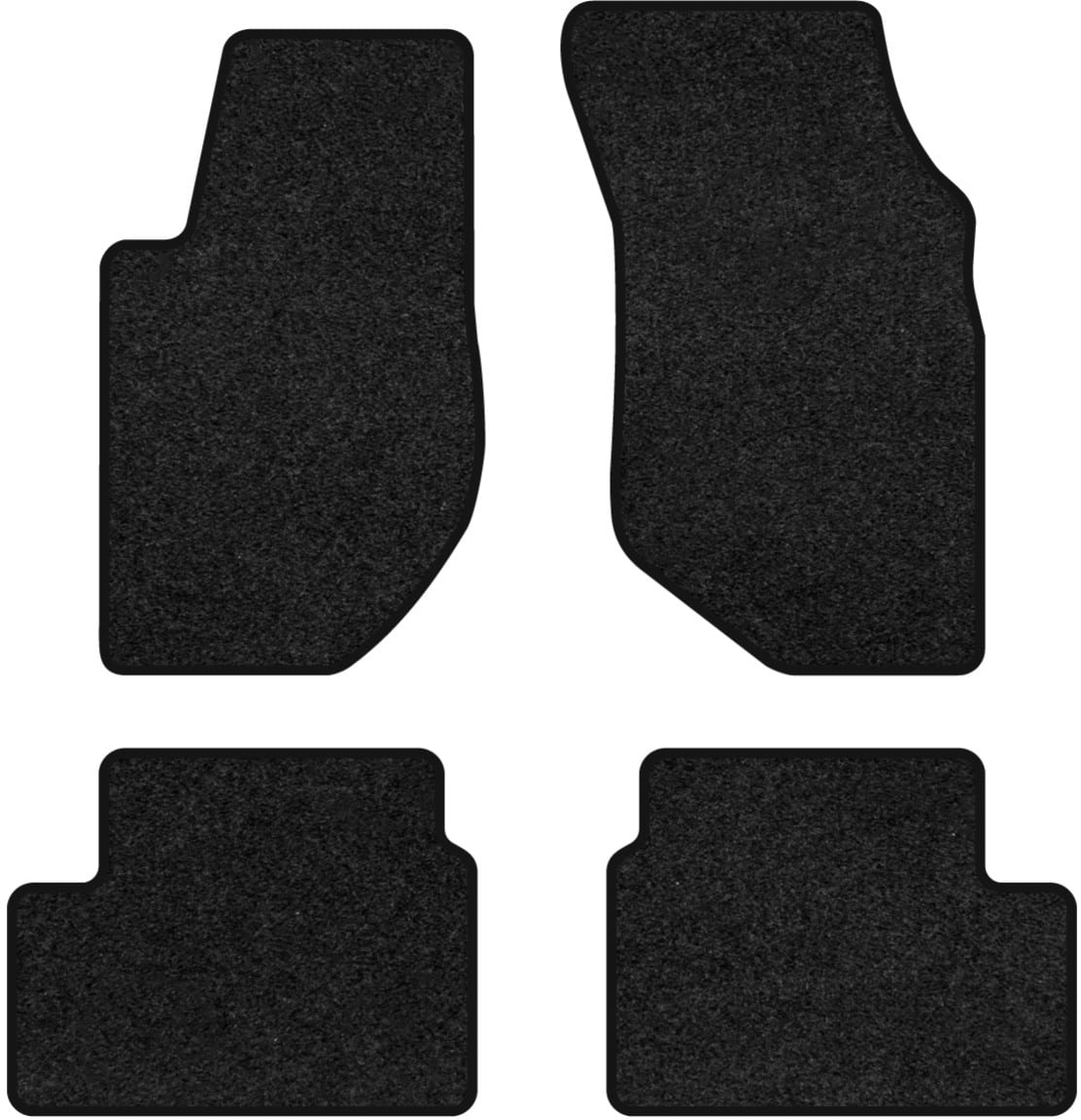 Коврики ворсовые в салон авто EVAtech Premium для Volvo 940 1990-1998 1 поколение Sedan EU черный кант (VV21606PG4VPB)