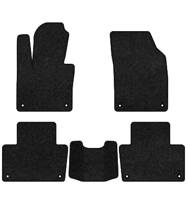 Коврики ворсовые в салон авто EVAtech Premium для Volvo XC90 5 seats Restyling 2020 2 поколение SUV EU черный кант (VV33703CVK5VL8VPB)