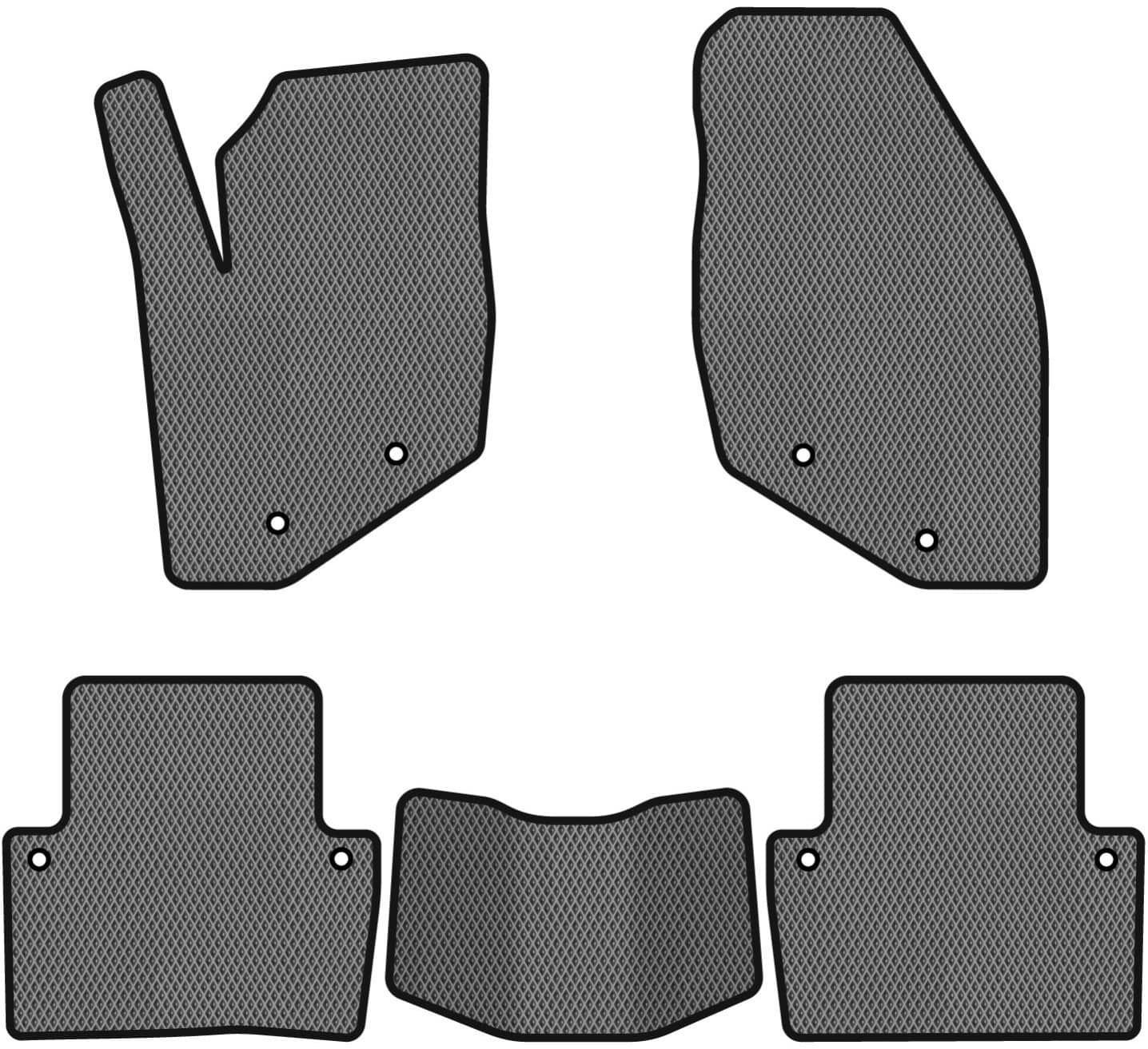 EVA коврики в салон авто EVAtech для S80 (TS) Volvo 1998-2006 1 поколение Sedan EU (VV3522CR5VL8RGB)