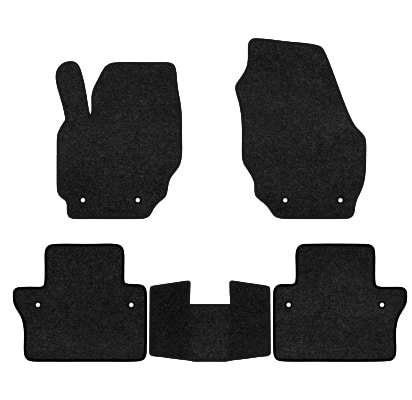 Коврики ворсовые в салон авто EVAtech Premium для Volvo V70 (P24) 2007-2016 3 поколение Combi EU черный кант (VV42716CV5VL8VPB)