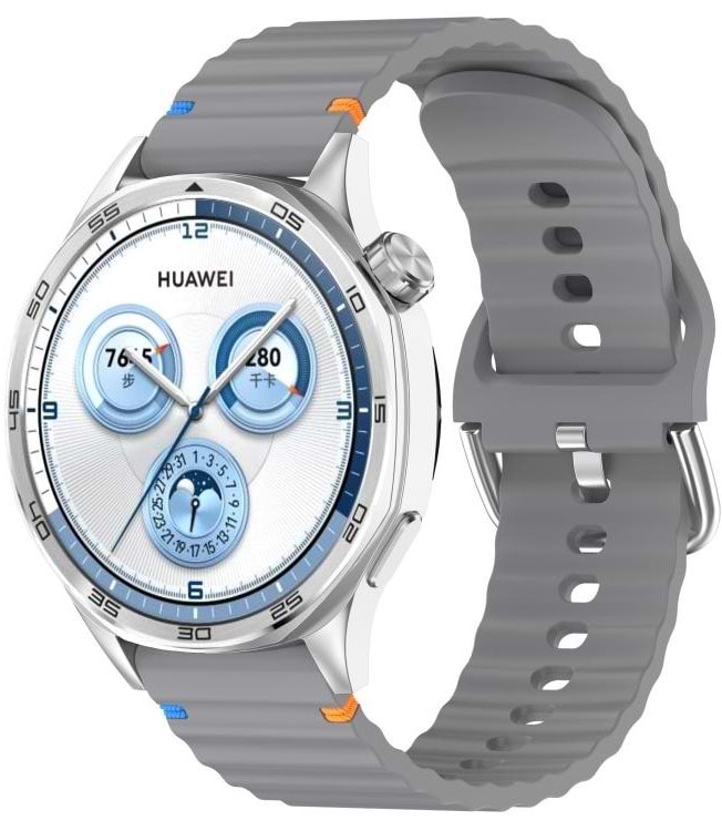 Ремешок для смарт-часов BeCover Ribbed Tape (22mm) for Samsung Galaxy Watch (46mm) / Watch 3 (45mm) / Gear S3 Classic / Gear S3 Frontier Gray (714274)