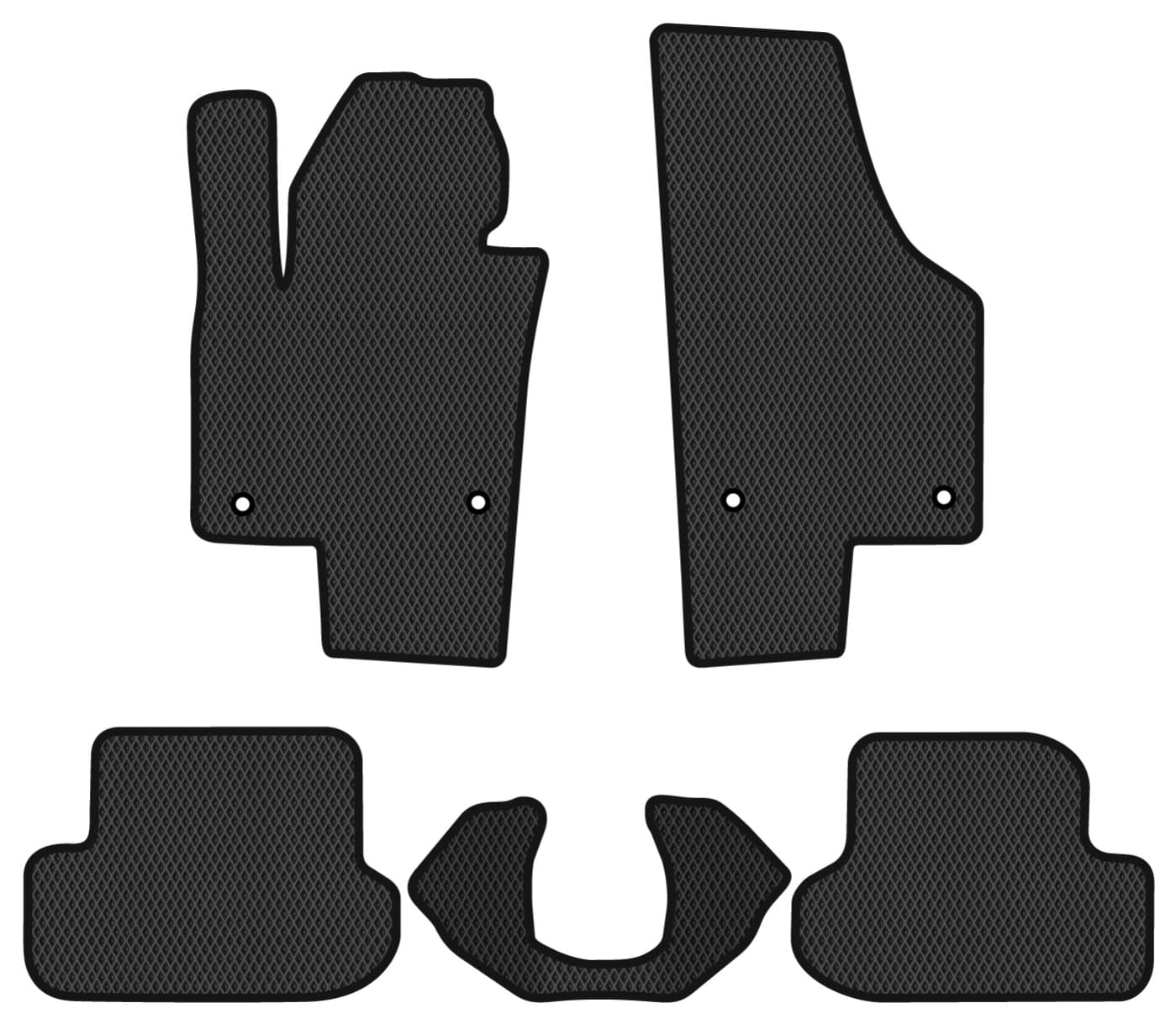 EVA коврики в салон авто EVAtech для Beetle Volkswagen 2011-2019 2 поколение Cabrio EU (VW11636CL5AV4RBB)