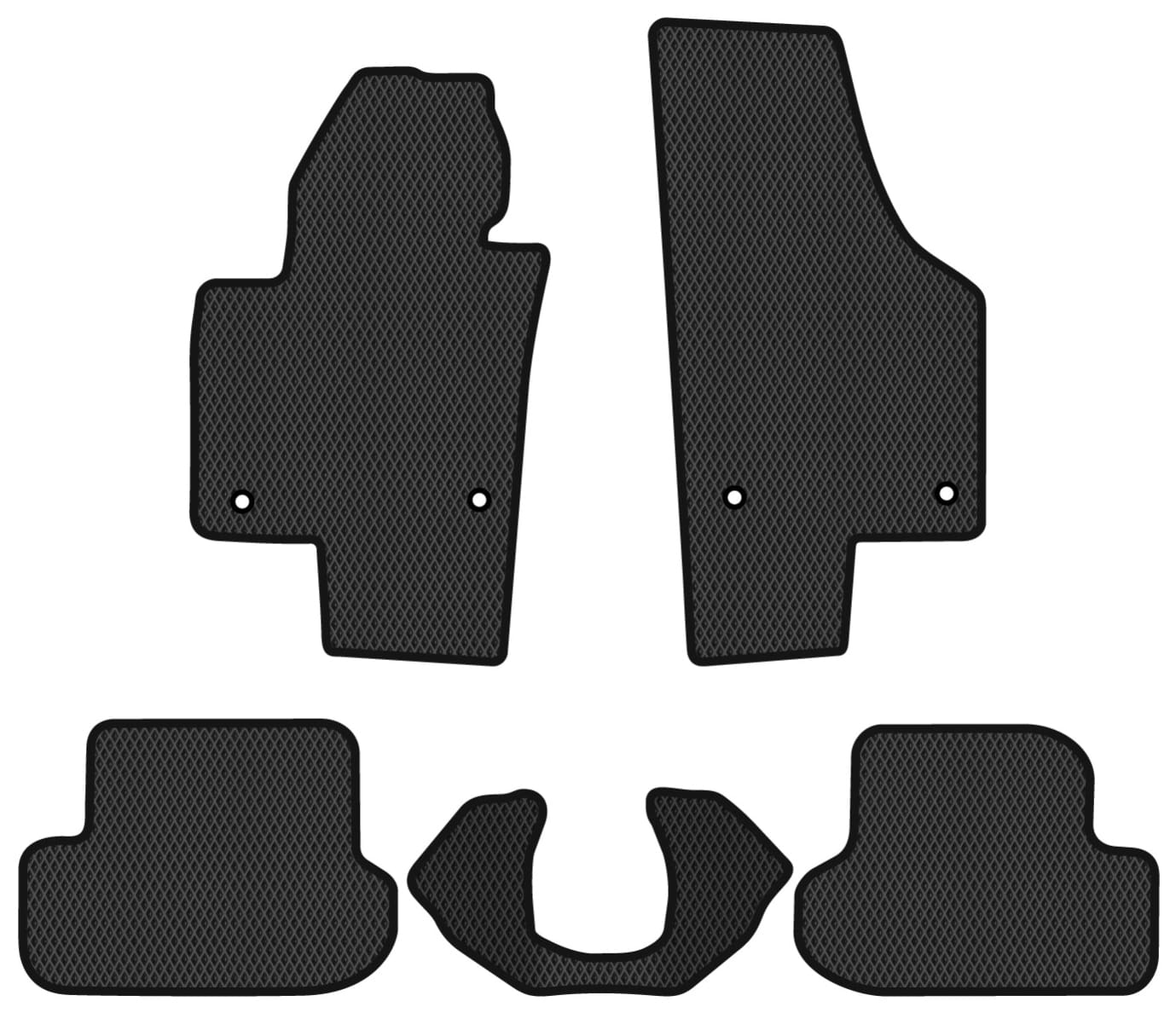 EVA коврики в салон авто EVAtech для Beetle Volkswagen 2011-2019 2 поколение Cabrio EU (VW11636CM5AV4RBB)