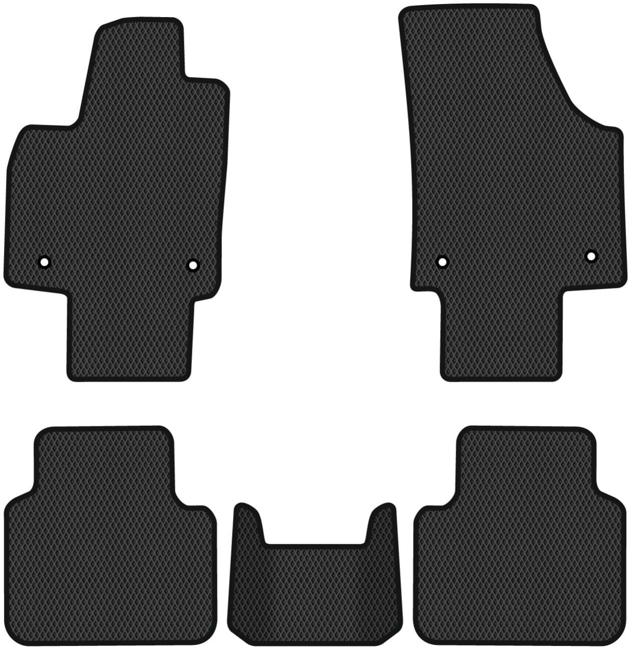 EVA коврики в салон авто EVAtech для Atlas 7 seats Volkswagen 2016 1 поколение SUV USA (VW11744CG5AV4RBB)