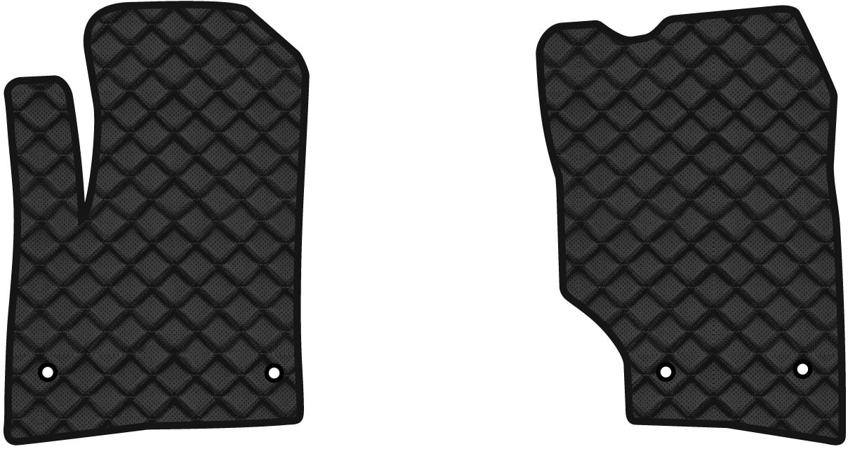 Коврики из экокожи в салон авто передние EVAtech ECO для Touareg (7L) Restyling Volkswagen 2006-2010 1 поколение SUV EU VW11897A2AV4BBB