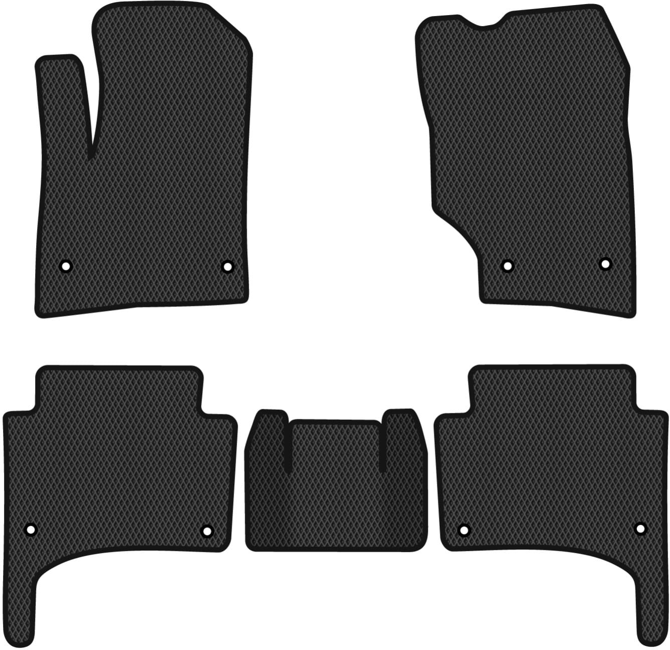 EVA коврики в салон авто EVAtech для Touareg (7L) Restyling Volkswagen 2006-2010 1 поколение SUV EU VW11897C5AV8RBB