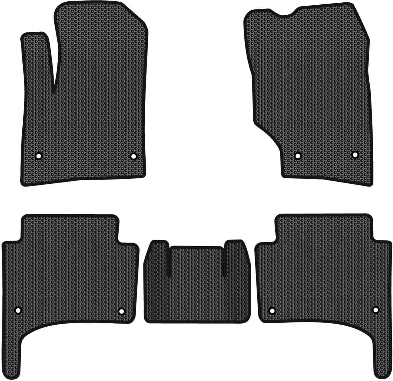 EVA коврики в салон авто EVAtech для Touareg (7L) Restyling Volkswagen 2006-2010 1 поколение SUV EU VW11897C5AV8SBB