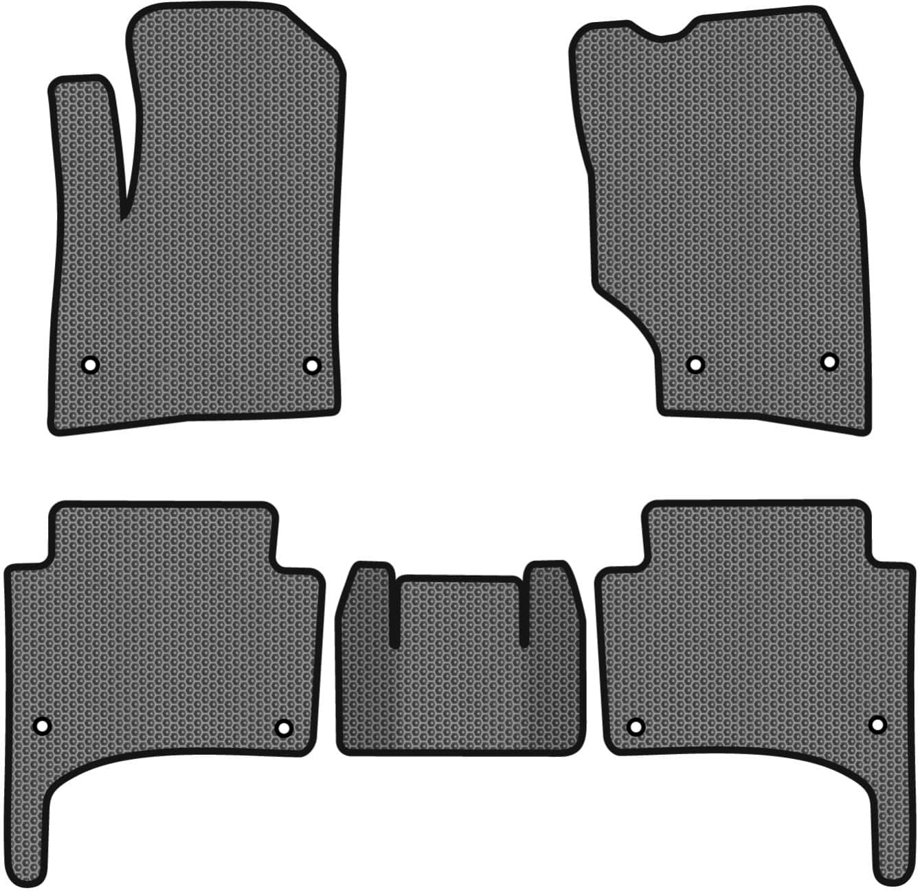 EVA коврики в салон авто EVAtech для Touareg (7L) Restyling Volkswagen 2006-2010 1 поколение SUV EU VW11897C5AV8SGB