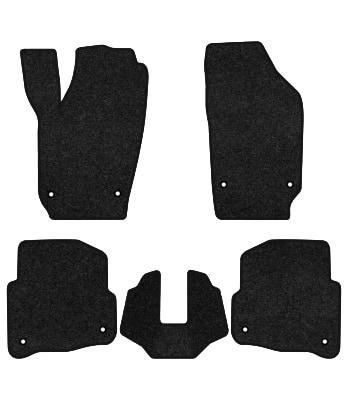 Коврики ворсовые в салон авто EVAtech Premium для Volkswagen Polo (IV) 3-doors 2001-2009 4 поколение Htb EU черный кант (VW12025CVK5TL8VPB)