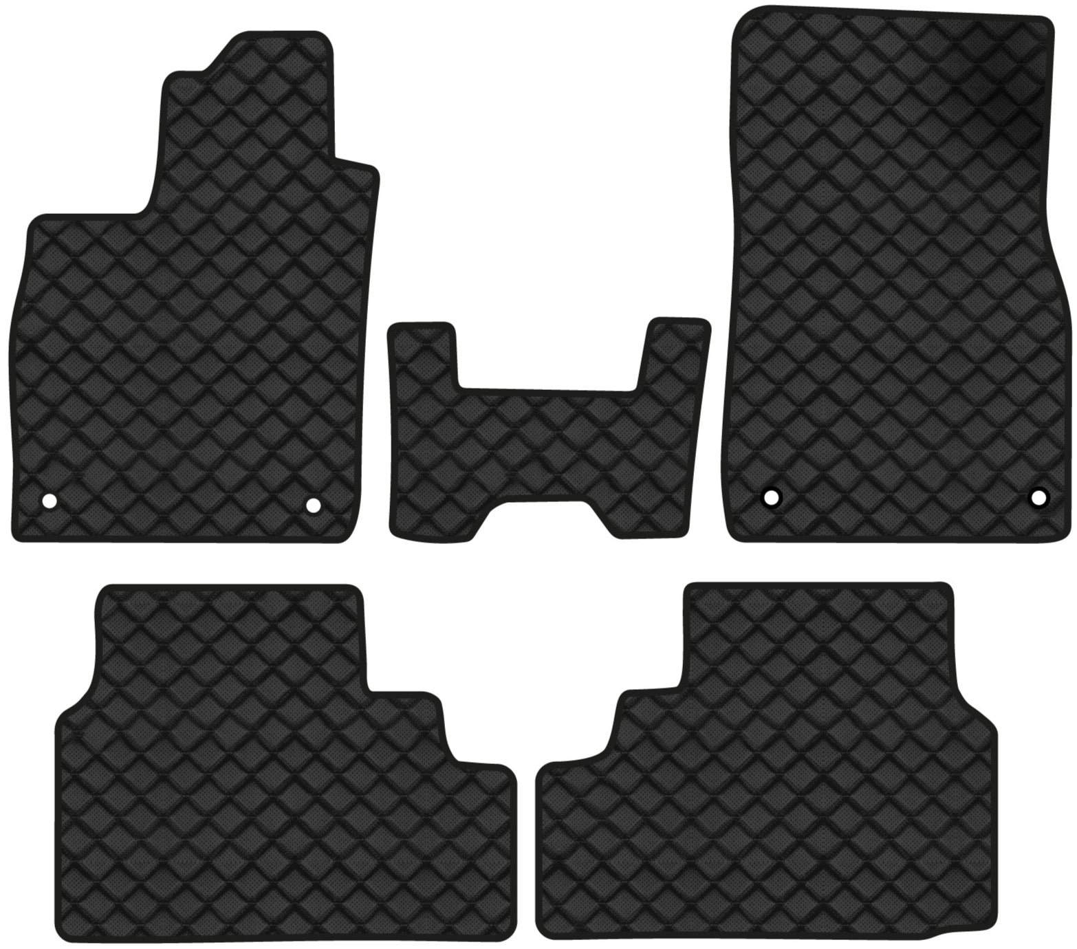 Коврики из экокожи в салон авто EVAtech ECO для ID.4 X Volkswagen 2020 1 поколение SUV EU (VW12046PBC5AV4BBB)