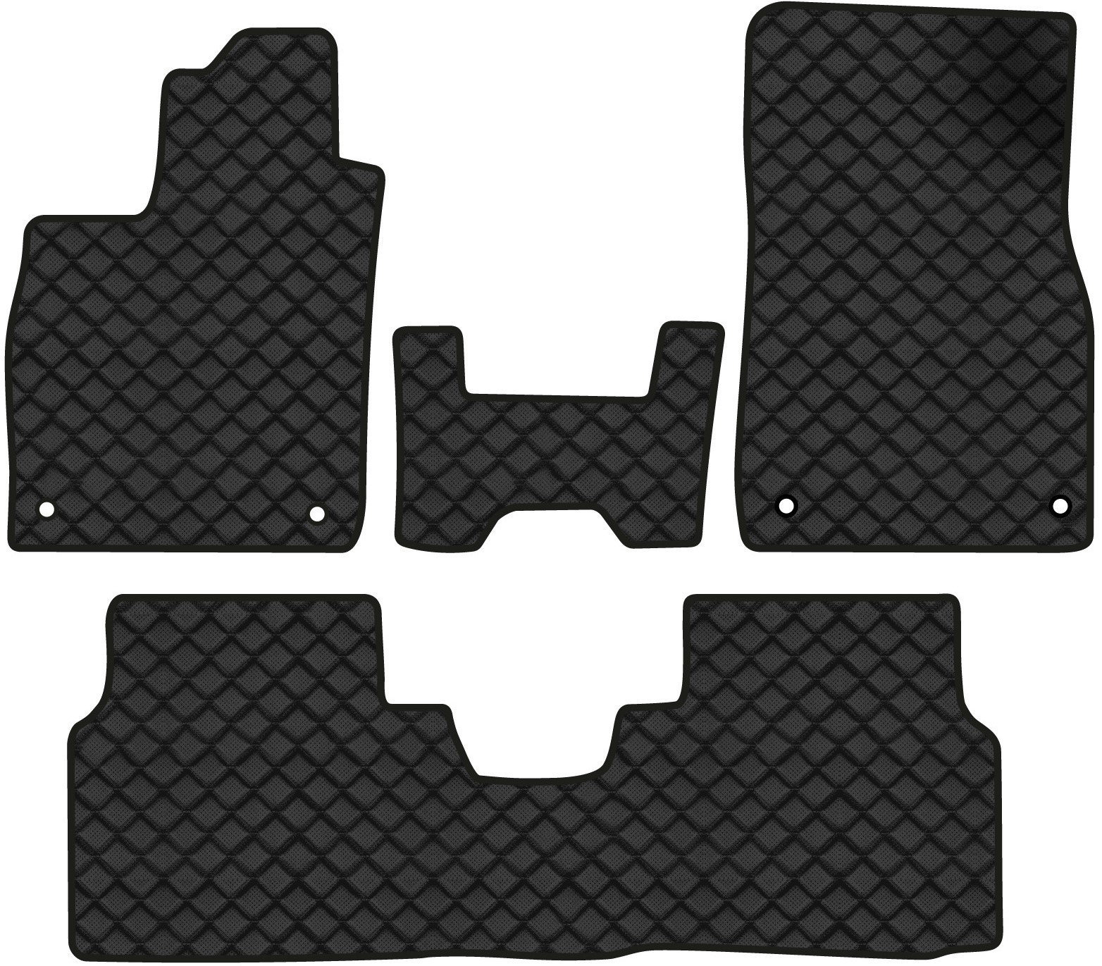 Коврики из экокожи в салон авто EVAtech ECO для ID.4 X Volkswagen 2020 1 поколение SUV EU (VW12046ZB4AV4BBB)