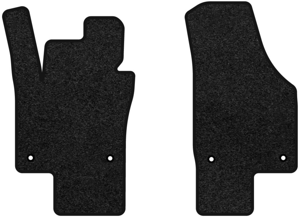 Килимки ворсові в салон авто EVAtech Premium для Volkswagen Jetta (VI) MT 2010-2018 6 покоління Sedan USA чорний кант (VW12689AK2TL4VPB)