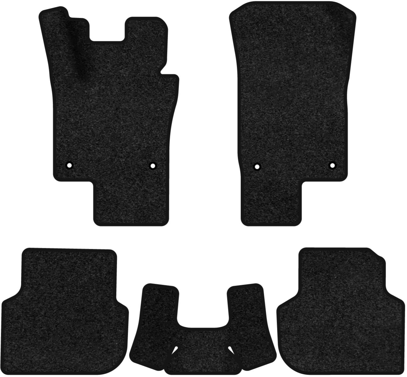 Коврики ворсовые в салон авто EVAtech Premium для Volkswagen Jetta (VI) MT 2010-2018 6 поколение Sedan USA черный кант (VW12689CC5TL4VPB)