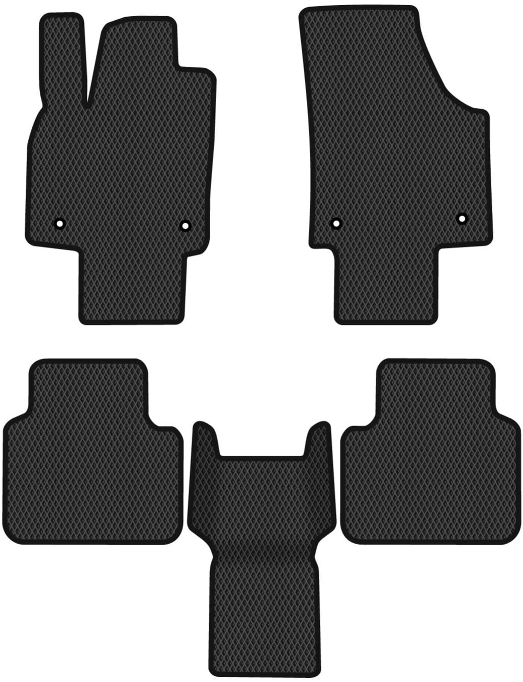 EVA коврики в салон авто EVAtech для Atlas 6 seats Volkswagen 2016 1 поколение SUV USA (VW13212CV5AV4RBB)