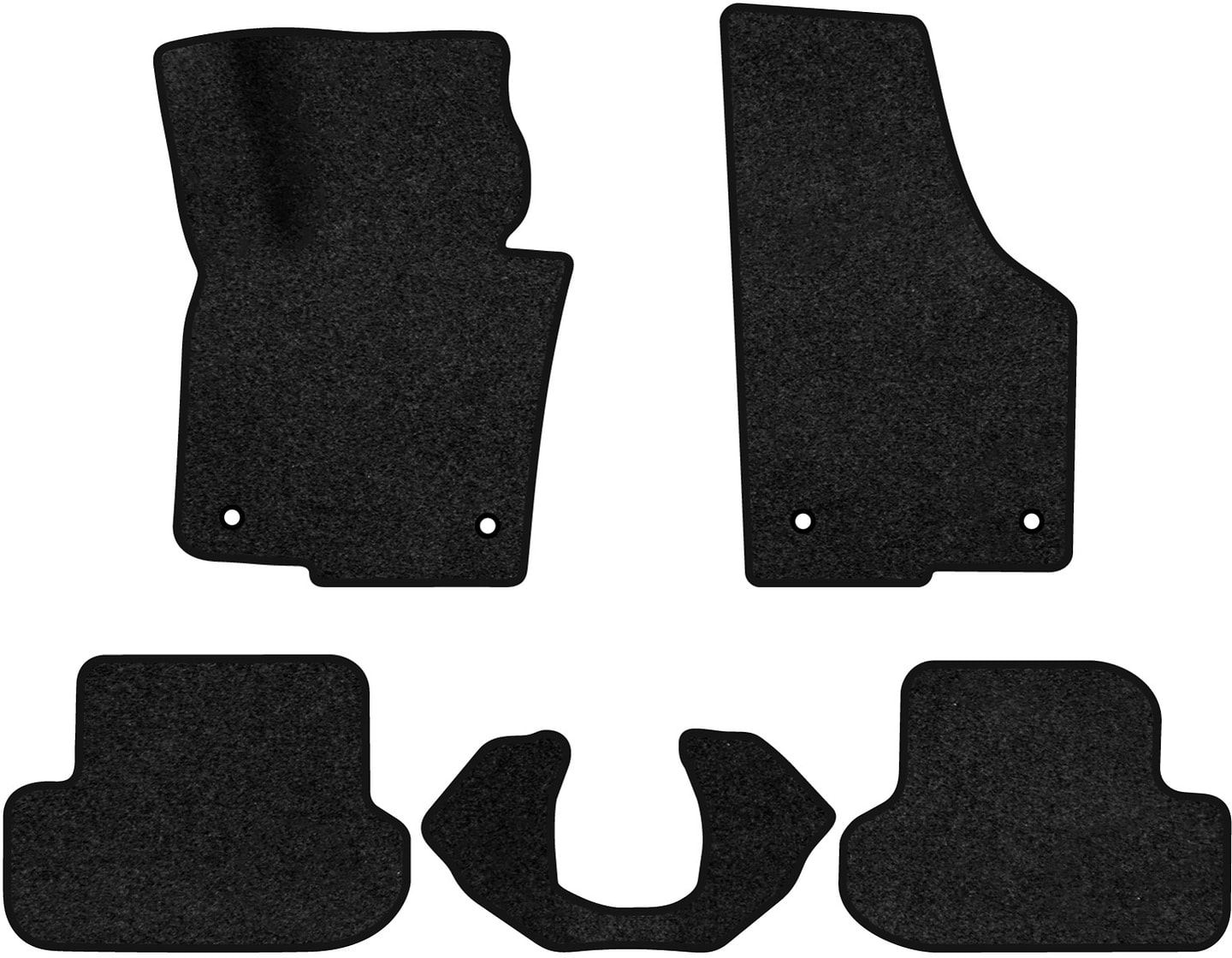 Коврики ворсовые в салон авто EVAtech Premium для Volkswagen Beetle 2011-2019 2 поколение Htb USA черный кант (VW13559CQ5AV4VPB)