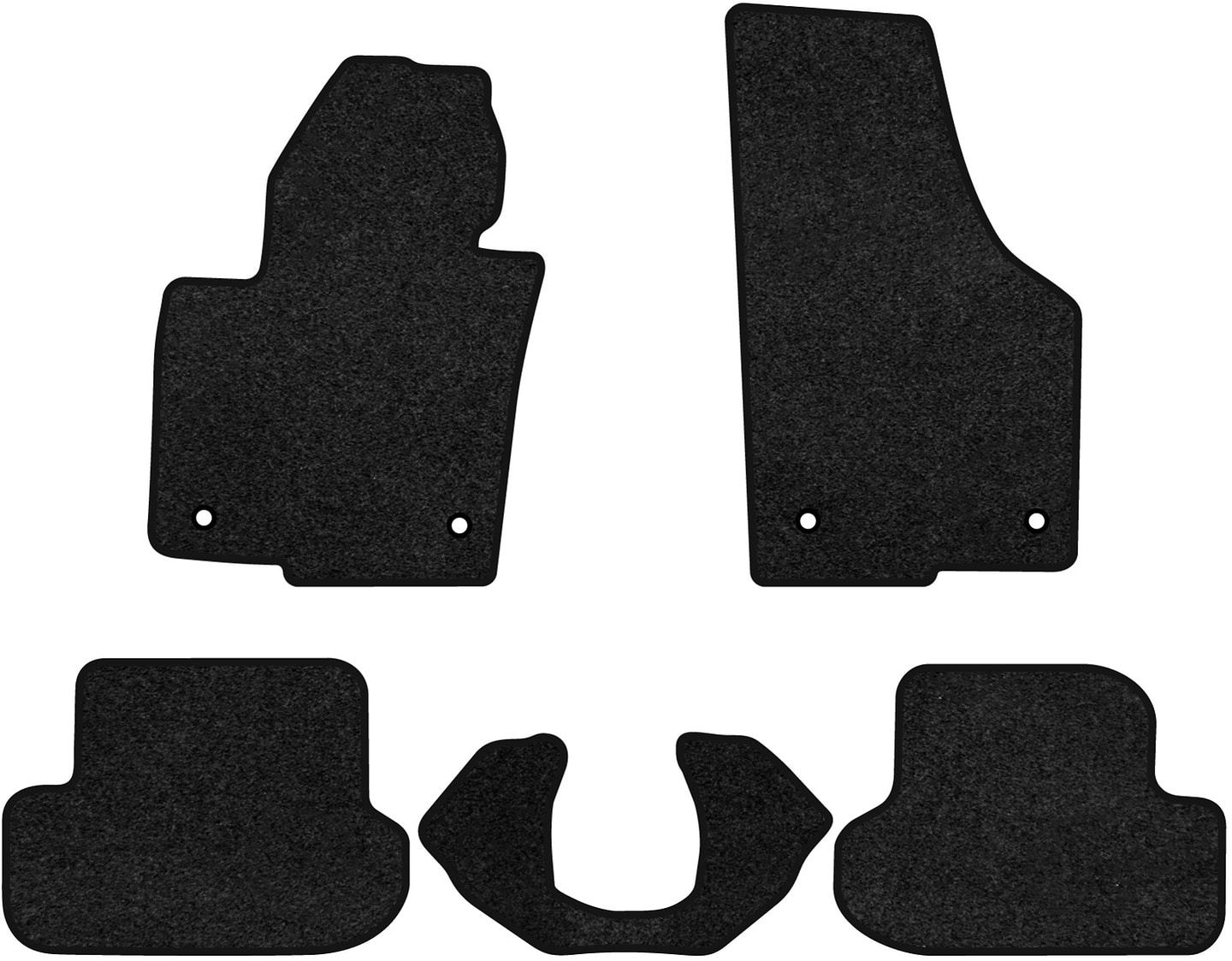 Коврики ворсовые в салон авто EVAtech Premium для Volkswagen Beetle 2011-2019 2 поколение Htb USA черный кант (VW13559CS5AV4VPB)