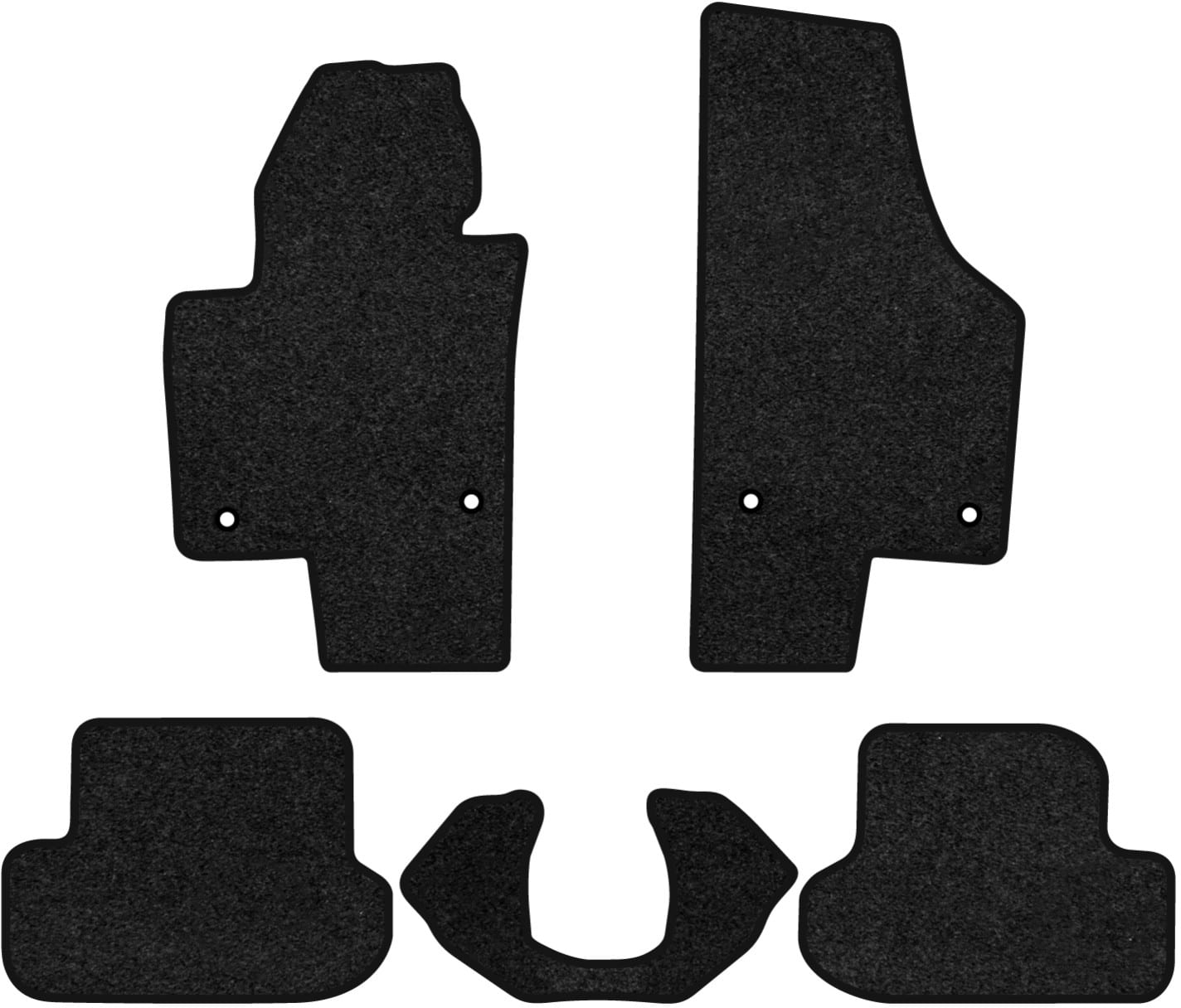 Коврики ворсовые в салон авто EVAtech Premium для Volkswagen Beetle 2011-2019 2 поколение Cabrio USA черный кант (VW13560CM5AV4VPB)