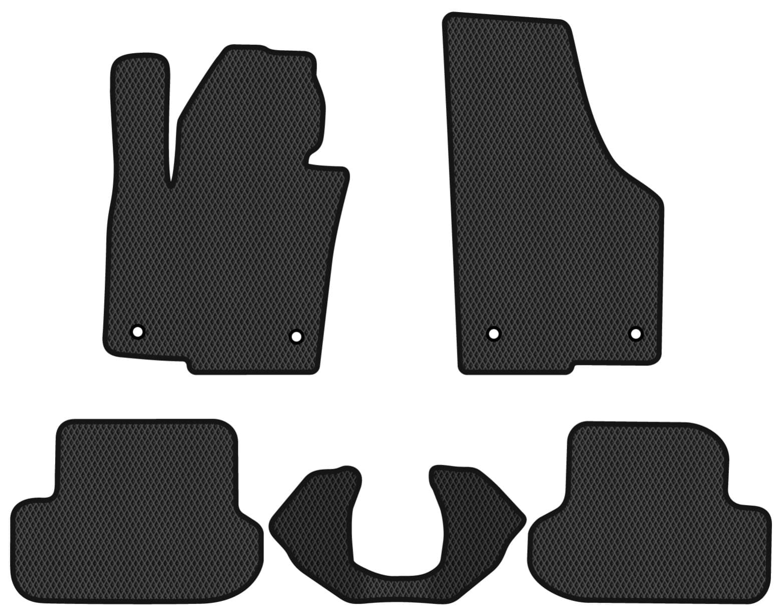 EVA коврики в салон авто EVAtech для Beetle Volkswagen 2011-2019 2 поколение Cabrio USA (VW13560CR5AV4RBB)