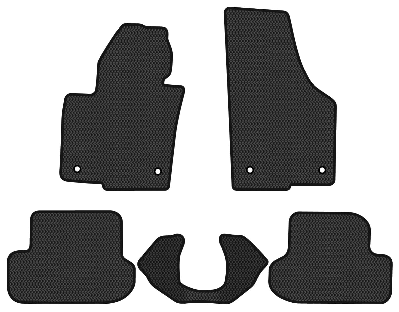 EVA коврики в салон авто EVAtech для Beetle Volkswagen 2011-2019 2 поколение Cabrio USA (VW13560CS5AV4RBB)